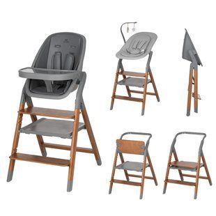 Стульчик для кормления деревянный CARRELLO Ergo CRL-16701 Night Grey