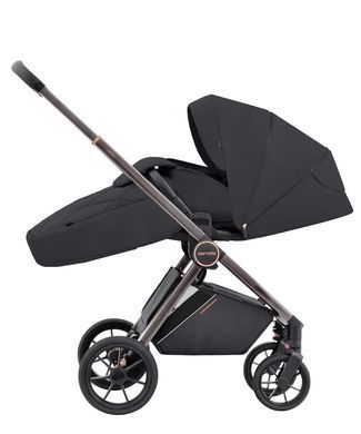 Коляска універсальна 2 в 1, CARRELLO Ultra CRL-6525 2 в1 Night Black, чорна, візок Карелло Ультра 2024