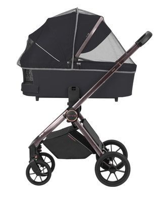 Коляска універсальна 2 в 1, CARRELLO Ultra CRL-6525 2 в1 Night Black, чорна, візок Карелло Ультра 2024