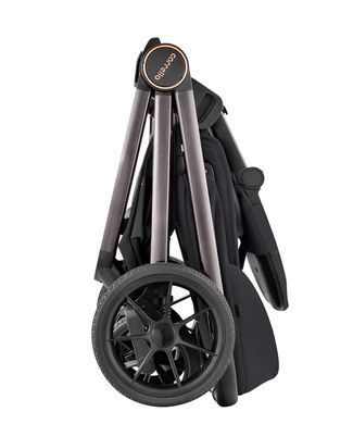 Коляска універсальна 2 в 1, CARRELLO Ultra CRL-6525 2 в1 Night Black, чорна, візок Карелло Ультра 2024