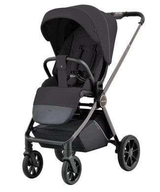 Коляска універсальна 2 в 1, CARRELLO Ultra CRL-6525 2 в1 Night Black, чорна, візок Карелло Ультра 2024