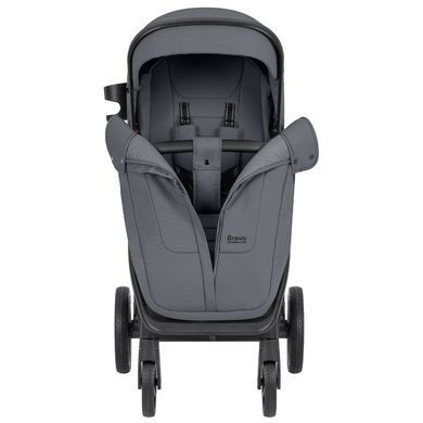 Коляска прогулянкова CARRELLO Bravo SL CRL-5520 Deep Grey 2024, сіра, візочок Карелло Браво