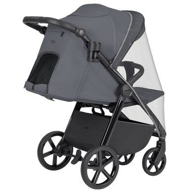 Коляска прогулянкова CARRELLO Bravo SL CRL-5520 Deep Grey 2024, сіра, візочок Карелло Браво