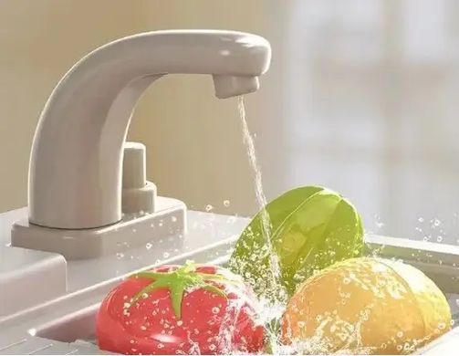 Детская игровая кухня "Spray Kitchen", звук, вода, свет, пар, яйцеварка, 63 предмета, 83см, 889-236