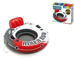 Надувной круг "River Run", серия «Sports» Intex, 56825, диаметр 135см, красный
