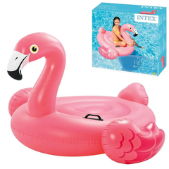 Пляжный надувной плот «Мега-остров, Розовый фламинго», Intex 57288, 203*196*124 см