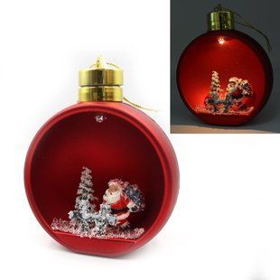 Ялинкова куля LED 3D фігурка "Red" 11,5х9,5х6 см, 746544