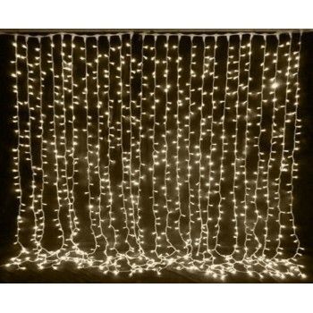 Світлодіодна гірлянда штора 200 LED, жовтий (теплий білий) 2,0&times;2,0 м