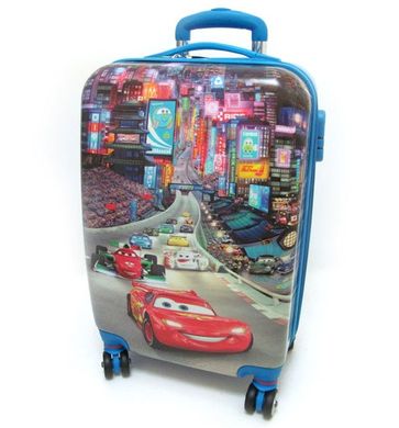 Дитячий чемодан дорожній, кодовий замок, Тачки Cars 20", чотири колеса 520302