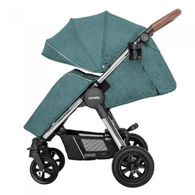 Коляска прогулочная Carrello Supra CRL-5510 Aqua Green, зеленая, Карелло супра, до 22 кг, надувные колеса