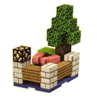 Конструктор магнитный Майнкрафт, Magnet Block (Magnet world) "Загон для свиней", 37 дет., T9904