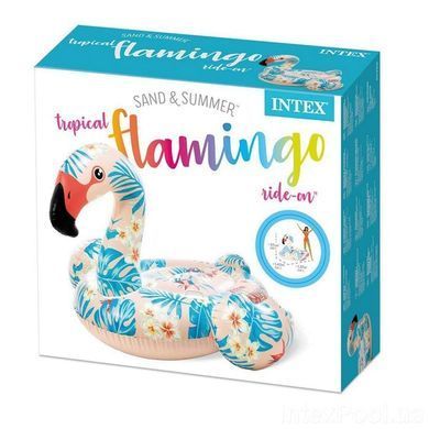 Надувной плотик для катания &laquo;Фламинго&raquo;, Intex 57559 142*137*97 см