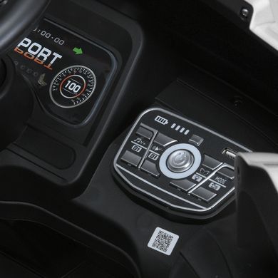 Электромобиль детский двухместный джип 4 мотора 45W аккумулятор 12V12AH белый (M 5802EBLR-1)