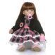 Лялька вінілова 55см, ручна робота, з темним волоссям, Reborn Baby Doll 52