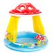 Детский надувной бассейн Intex "Гриб" с навесом для малышей, 57114, 102*89см
