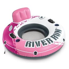Надувной круг "River Run", серия «Sports» Intex, 56824, диаметр 135см, розовый