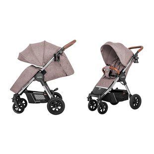 Коляска прогулянкова, візочок Carrello Supra CRL-5510 Bisquit Beige, бежева, Карелло Супра, до 22 кг, надувні колеса