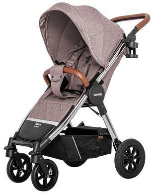 Коляска прогулочная Carrello Supra CRL-5510 Bisquit Beige, бежевая, Карелло Супра, до 22 кг, надувные колёса