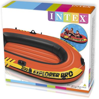 Надувная двухместная лодка Intex "Explorer Pro", 58356, 196х102х33см, до 120кг