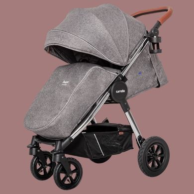 Коляска прогулочная Carrello Supra CRL-5510 Bisquit Beige, бежевая, Карелло Супра, до 22 кг, надувные колёса
