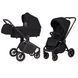 Коляска універсальна 2 в 1, CARRELLO Epica CRL-8510/1 (2in1) Space Black, чорна, Карелло Епіка