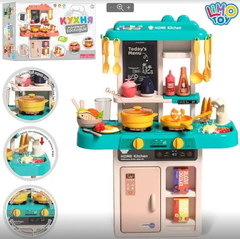 Детская игровая кухня Limo Toy, звук, вода, свет, пар, 43 предмета, 63×45,5×22см, 889-257