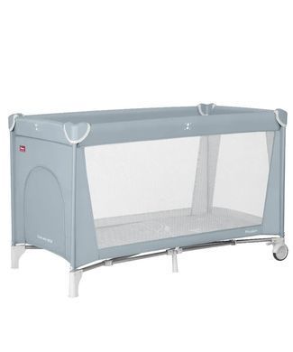 Манеж дитячий CARRELLO Piccolo+ CRL-18102 Ash Grey (Карелло Піколо), дворівневе дно, 125х65х69 см