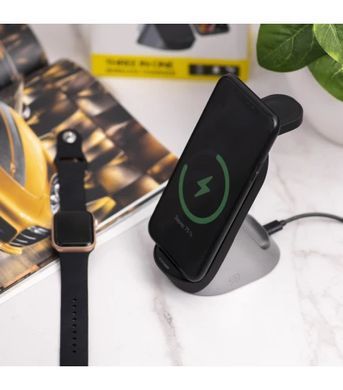 Бездротова зарядка Wireless Charger 3в1, 15W, HYD-H18
