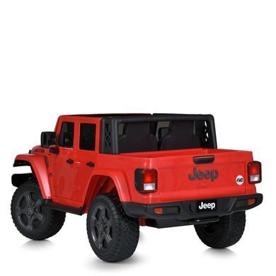 Электромобиль детский двухместный джип внедорожник Jeep с мягким сижением (M 5740EBLR-3)