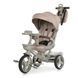 Велосипед триколісний з батьківською ручкою EL CAMINO VECTOR Taupe Beige, поворотне сидіння, дощовик, ME 1162-1