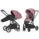 Коляска прогулянкова, візочок CARRELLO Alfa CRL-5508 BF Rouge Pink, рожева Карелло Альфа
