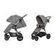 Коляска прогулянкова, візочок Carrello Supra CRL-5510 Carbon Grey, сіра, Карелло Супра, до 22 кг, надувні колеса