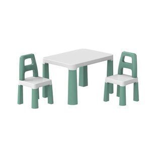 Детский столик с 2 стульями зеленый, Technok Toys 0440