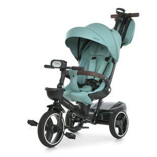 Велосипед триколісний з батьківською ручкою EL CAMINO VECTOR Jade Green, поворотне сидіння, дощовик, ME 1162-1