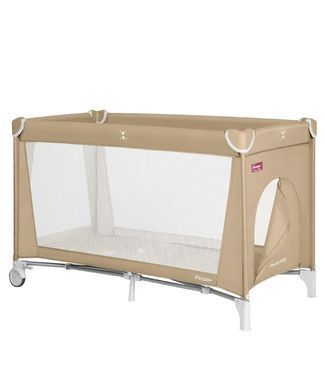 Манеж детский CARRELLO Piccolo+ CRL-18102 Sand Beige (Карелло Піколо), двухуровневое дно, 125х65х69 см