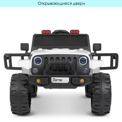 Электромобиль детский одноместный джип с мягким сидением M 4282EBLR-1