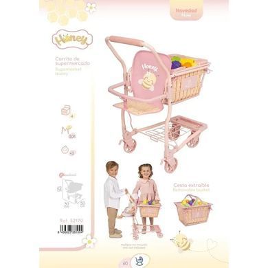 Детская тележка для покупок DeCuevas Honey, 62*30*50см, 52170