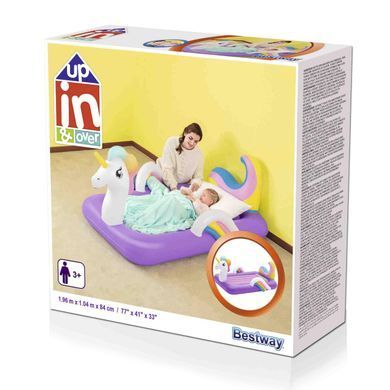 Детская надувная кровать Bestway "Единорог", 67713, 196*104*84см