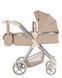 Візочок для ляльок, трансформер 2в1, CARRELLO OPTIMA + сумка, 60*25*80см, 9711 BEIGE