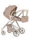 Візочок для ляльок, трансформер 2в1, CARRELLO OPTIMA + сумка, 60*25*80см, 9711 BEIGE