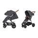Коляска прогулочная Carrello Supra CRL-5510 Solid Grey, темно-серая, Карелло Супра, до 22 кг, надувные колёса