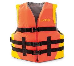 Спасательный жилет взрослый Intex 69681, от 40 кг, оранжевый