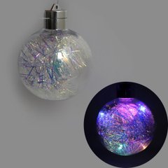 Елочный шар LED "Мишура" 10см, 742325