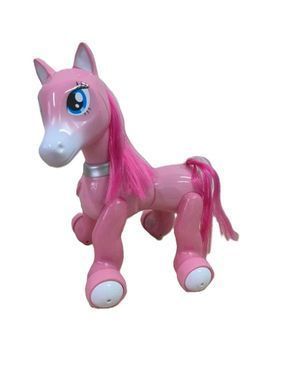 Интерактивный Пони на радиоуправлении, USB, сенсор, звук, свет, 1031 pink