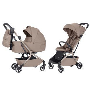 Коляска універсальна 2 в 1, CARRELLO Magia CRL-6555 (2in1) Spice Beige, бежева, Карелло Магія