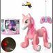 Интерактивный Пони на радиоуправлении, USB, сенсор, звук, свет, 1031 pink