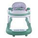 Детские музыкальные ходунки с рулем на игровой панели, Baby Walker BW109 green