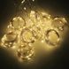 Гирлянда штора "Росса" 200LED на медной проволоке, 220V, жовта 2,0*2,0м