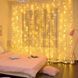 Гирлянда штора "Росса" 200LED на медной проволоке, 220V, жовта 2,0*2,0м