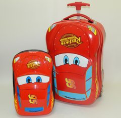 Набір валізу дитячий на колесах + рюкзак Тачки 520344
